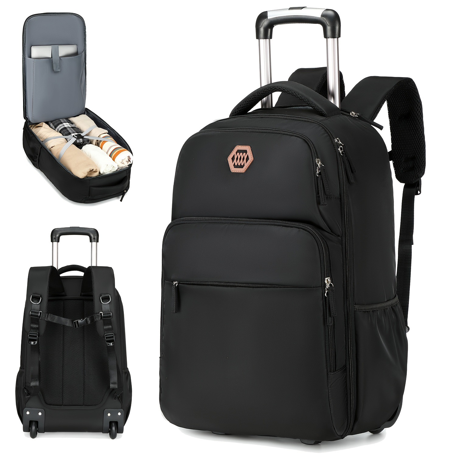 Mochila de rodinhas para lapto - Foldable Rolling Luggage Bag avaliação e preço