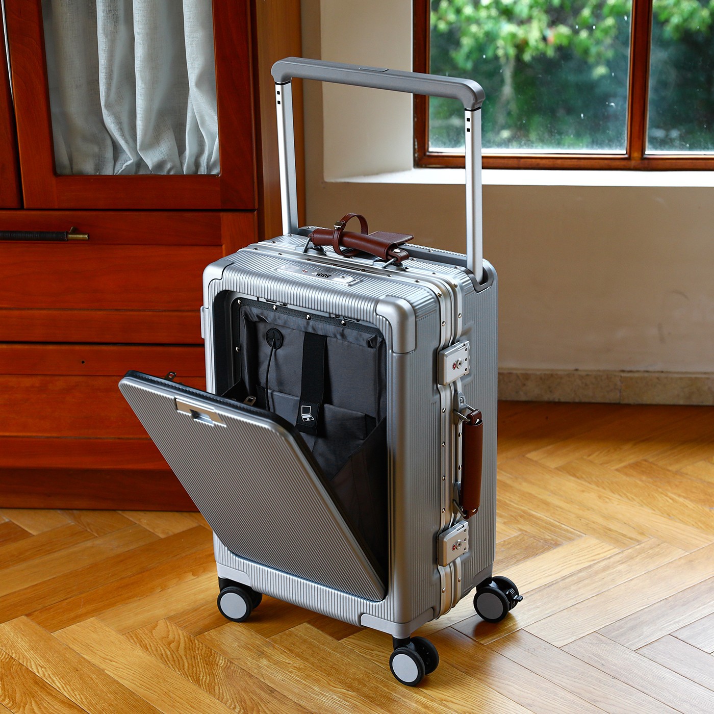 Mala de viagem com estrutura d - Aluminum Frame Carry On Luggage avaliação e preço