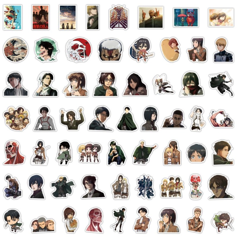 60 Adesivos de Anime Attack on - Handbags avaliação e preço