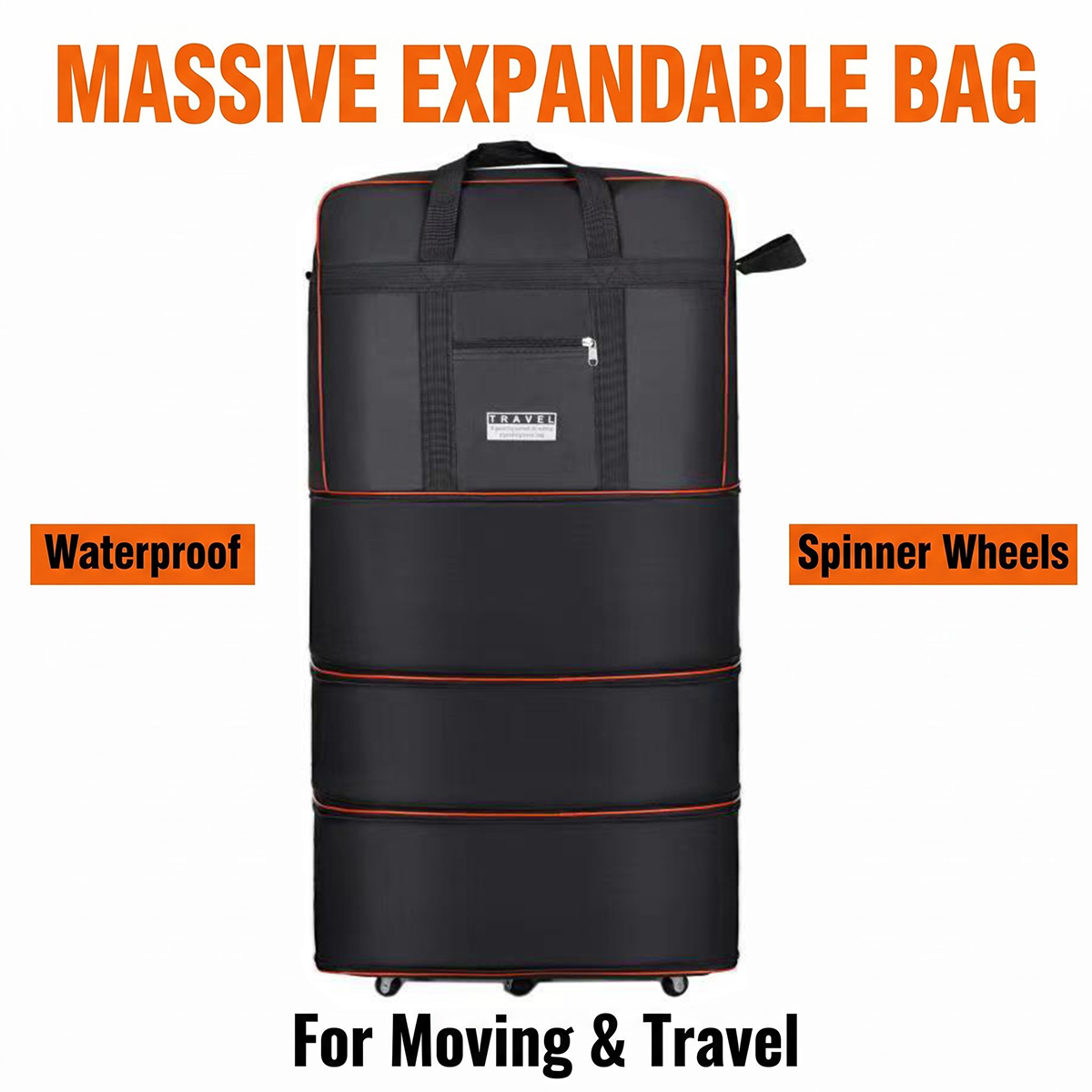 Mala de Viagem com Rodas Expan - Foldable Rolling Luggage Bag avaliação e preço