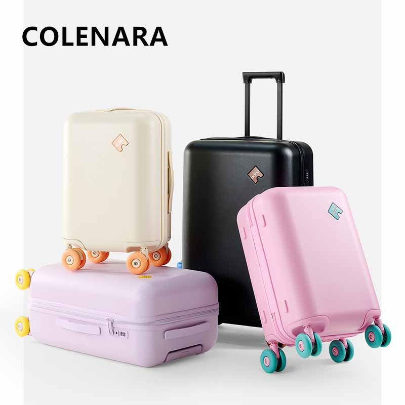 Mala de viagem COLENARA ABS+PC - Spinner Wheel Rolling Suitcase 20 Inch avaliação e preço