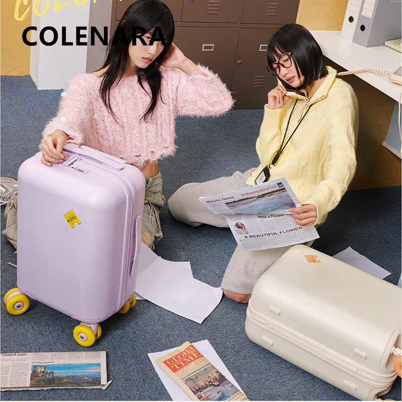 Mala de viagem COLENARA ABS+PC - Spinner Wheel Rolling Suitcase 20 Inch avaliação e preço
