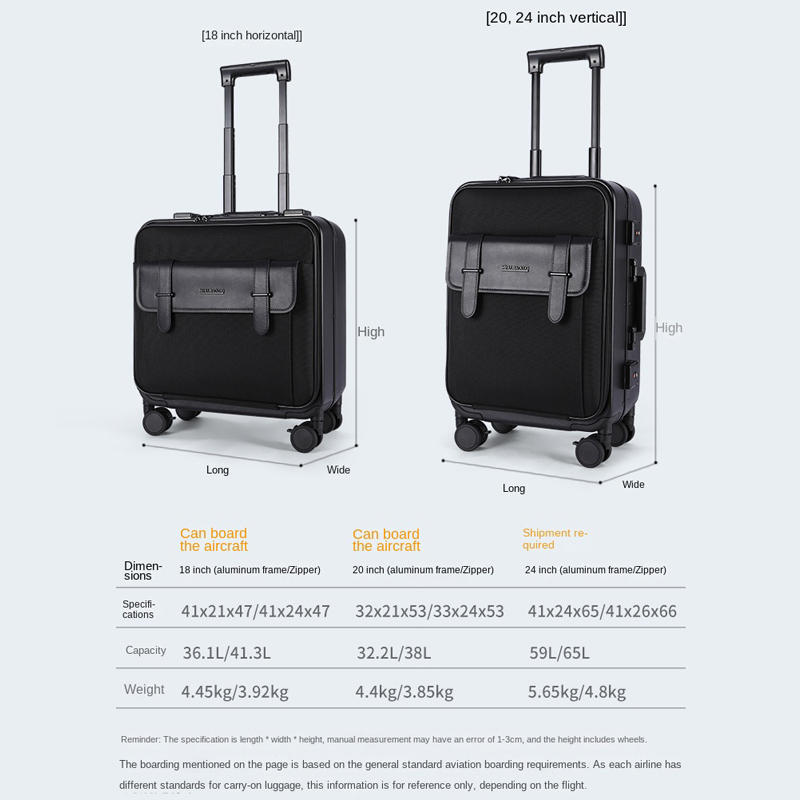 Mala de negócios, bolsa para c - Aluminum Frame Carry On Luggage avaliação e preço