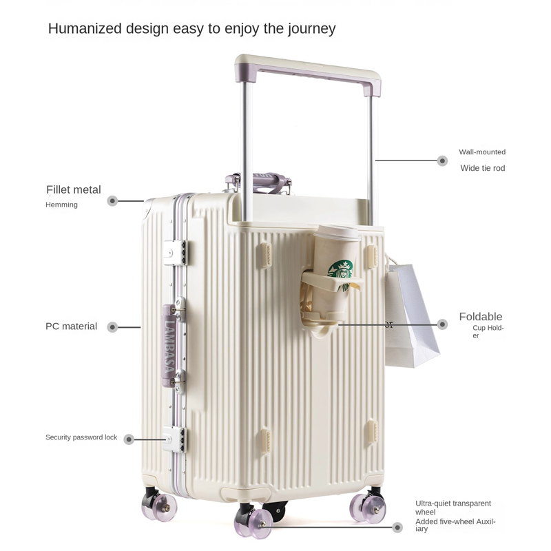 Mala de viagem com estrutura d - Aluminum Frame Carry On Luggage avaliação e preço